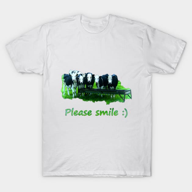 Please smile :) T-Shirt by MarionsArt